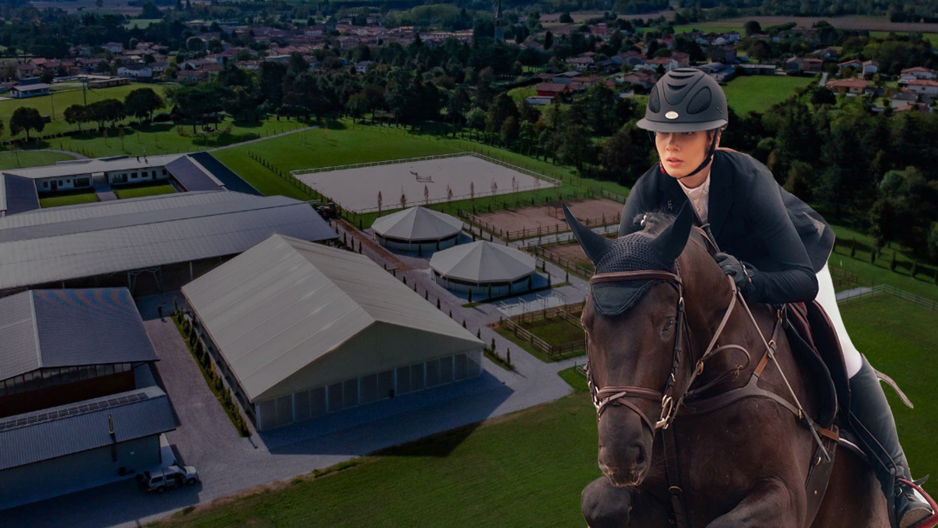 Centro Ippico Carli - Vista aerea del maneggio